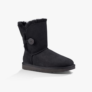 Ugg Bailey Button II Women Classic Boots Black (5627IHMAZ)